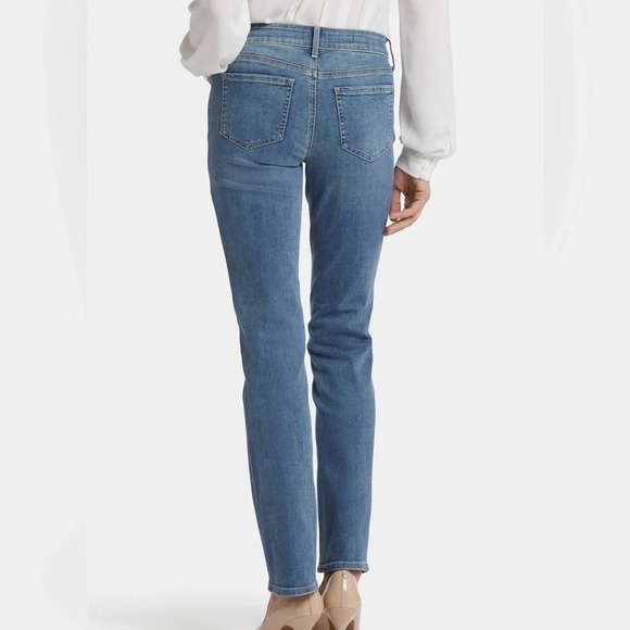 NYDJ Marilyn Straight Lift & Tuck Jeans in Heyburn Wash - NEW - Size 10 - Picture 2 of 11